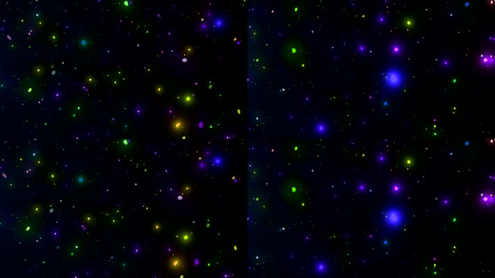 梦幻彩色荧光粒子