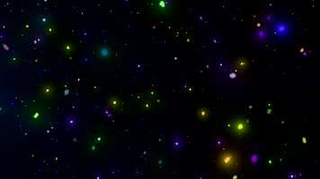 梦幻彩色荧光粒子