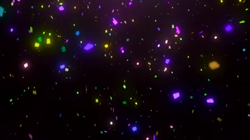 梦幻荧光纸片飞舞