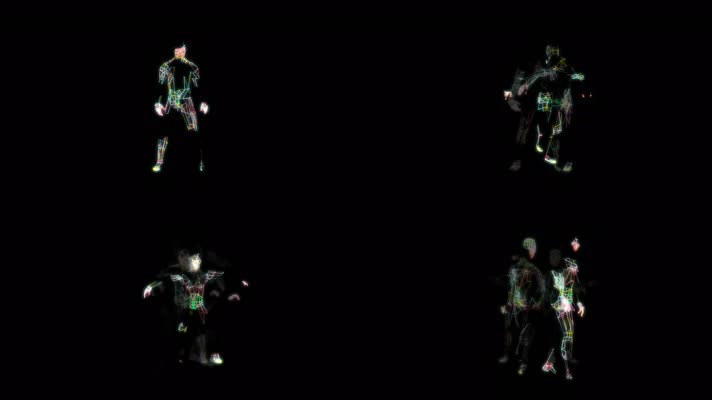 原版极光人电光人跳舞合成