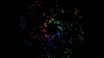 七色粒子光斑循环通道