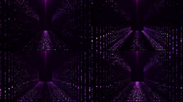 4K紫色水晶珠帘