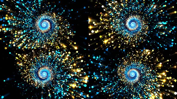 梦幻彩色光斑隧道循环