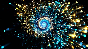 梦幻彩色光斑隧道循环