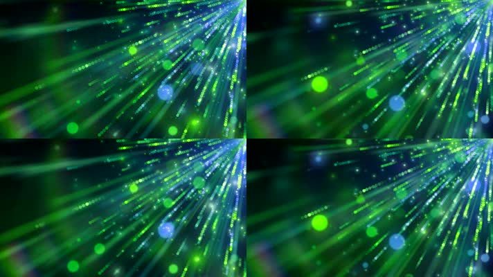 绿色光斑照射光线