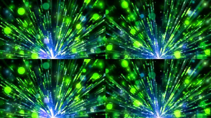 绿色光斑射线粒子