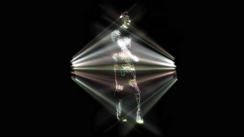 4K原版激光人跳舞合成