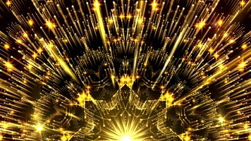 晚会颁奖金色大屏循环