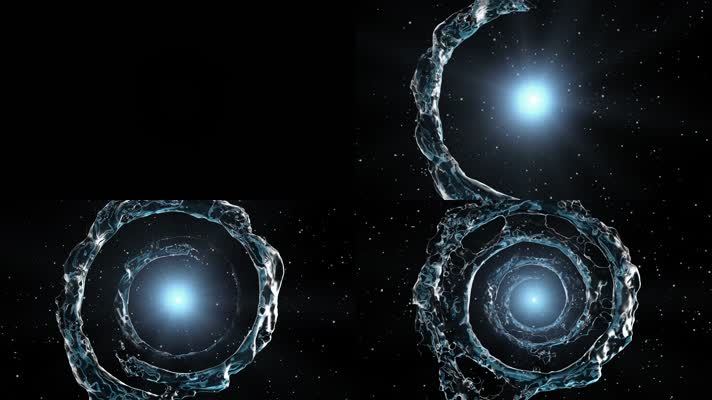 原版影视级旋转水花透明通道