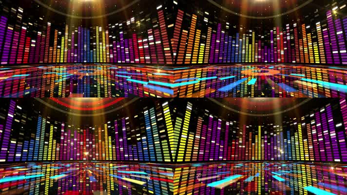 绚丽七彩节奏灯光舞台