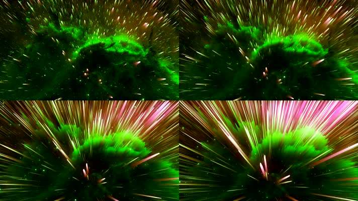 4K烟雾神秘粒子生长