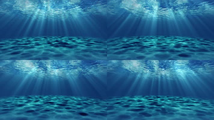 水底光线穿梭循环背景