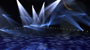 蓝色舞台灯光背景 (1)