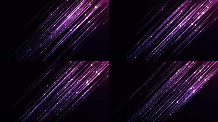 紫色粒子唯美线条 (2)