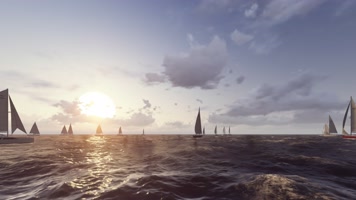 2K千帆扬帆竞发年会特效背景