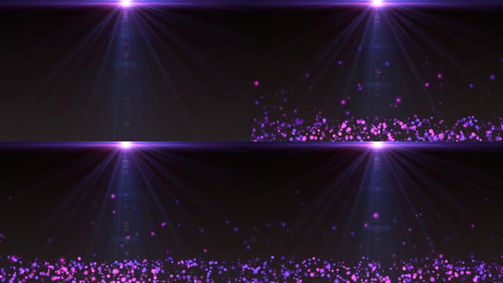 唯美紫色粒子底边光线合成
