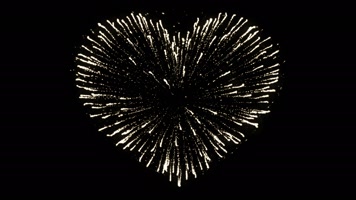 心形烟花循环叠加合成带音频