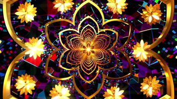 梦幻花瓣隧道穿梭歌舞背景