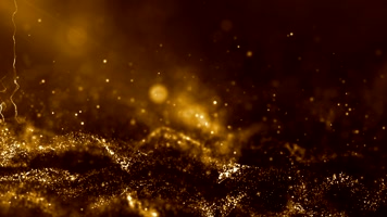 唯美金色粒子海洋