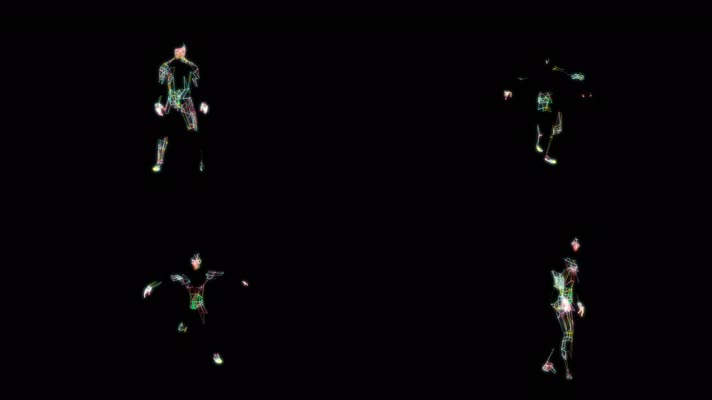 原版极光人电光人跳舞合成