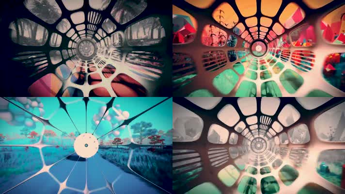 美丽自然隧道穿梭