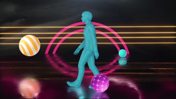 3D人物时装秀舞台LED背景素材