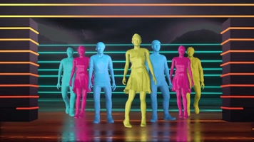 3D人物时装秀舞台LED背景素材