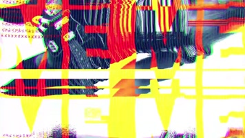 人物几何LED舞台背景素材