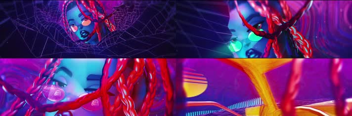 卡通说唱舞台LED背景素材