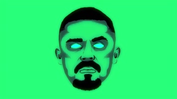 3D人物头像舞台LED背景素材