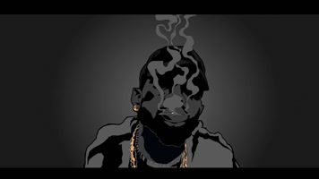 黑白人物说唱舞台LED背景素材