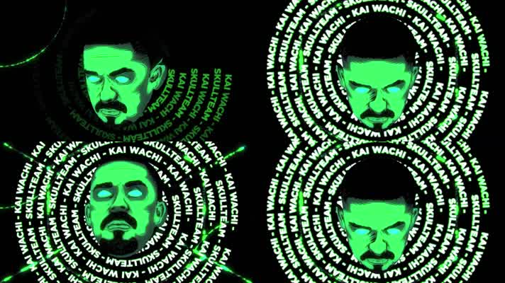 3D人物头像舞台LED背景素材