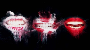 嘴唇说唱LED背景素材