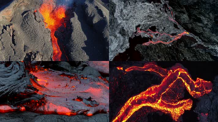 火山喷发岩浆