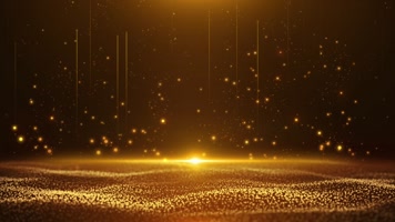 金色光效舞台背景循环