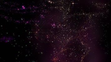 粒子浪漫星空动态素材