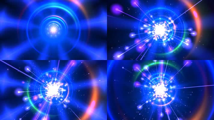 粒子光线宇宙穿梭LED背景