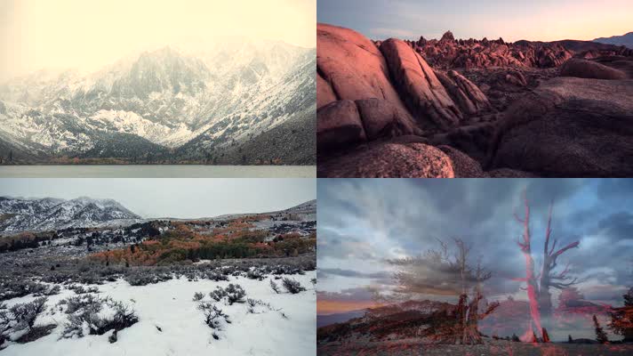 高清实拍大自然风景雪景视频素材