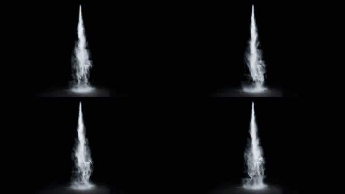 瀑布特效后期合成带通道