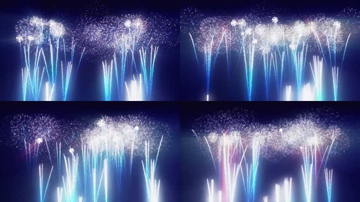 粒子烟花梦幻大气晚会背景