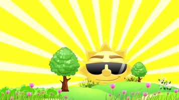 卡通阳光光照背景循环