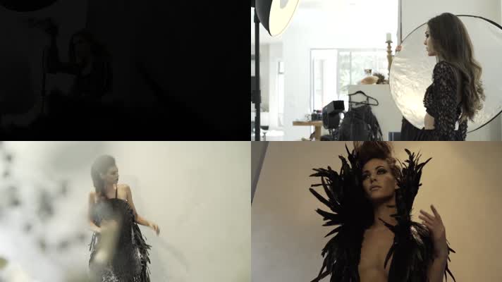 美女模特时装影棚广告宣传片