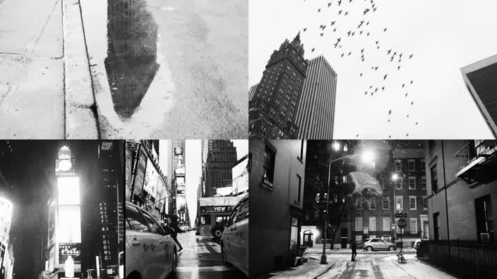 黑白纽约城市宣传片