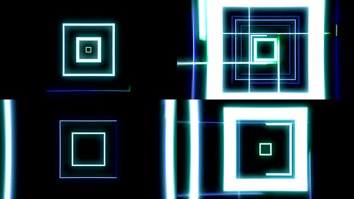 3D灯管动感节奏视频VJ素材