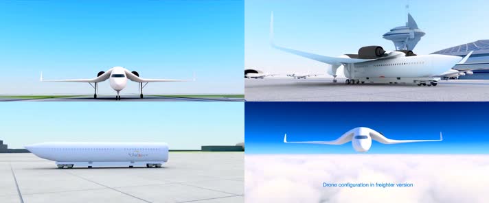 阿卡技术环节三维模仿飞机