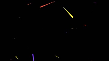 炫酷彩色线条飞舞VJ背景视频 