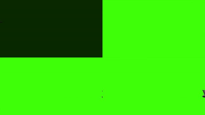 绿屏战斗机空中飞过特效抠像素材