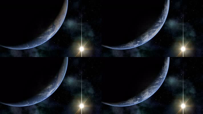 大气宇宙地球光线