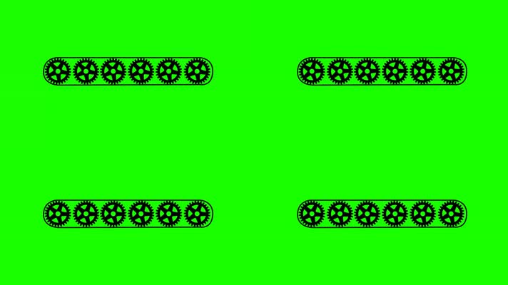 绿屏输送机传送带抠像特效背景