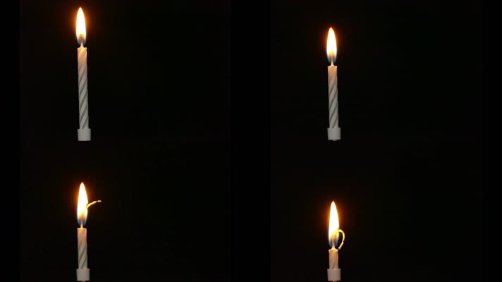 蜡烛快速烧毁动画背景视频